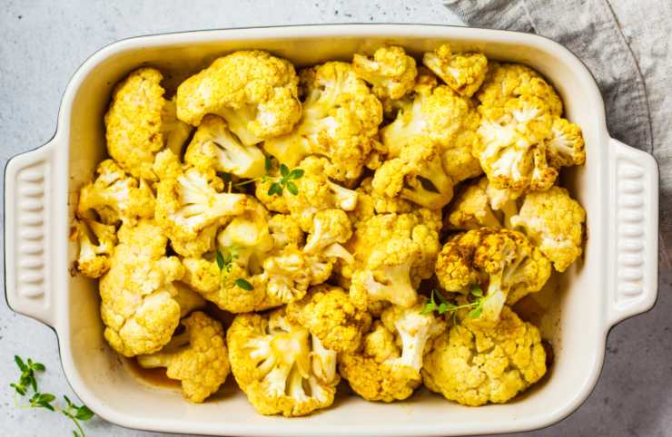 teglia con cavolfiore gratinato