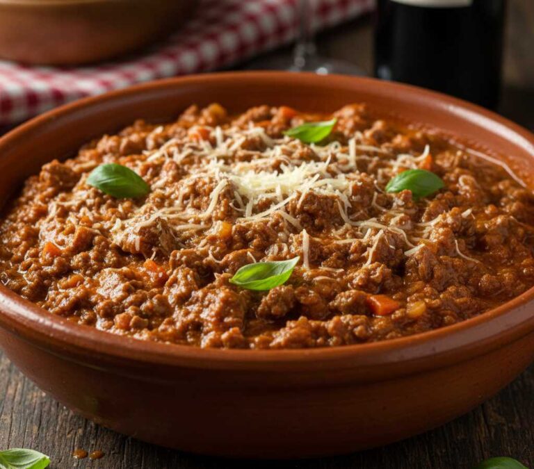 ciotola contenente ragù cremoso