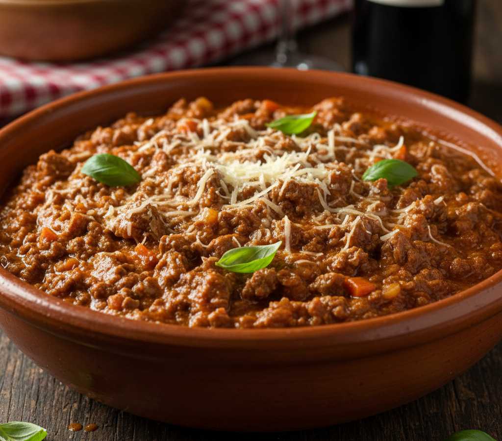 ciotola contenente ragù cremoso