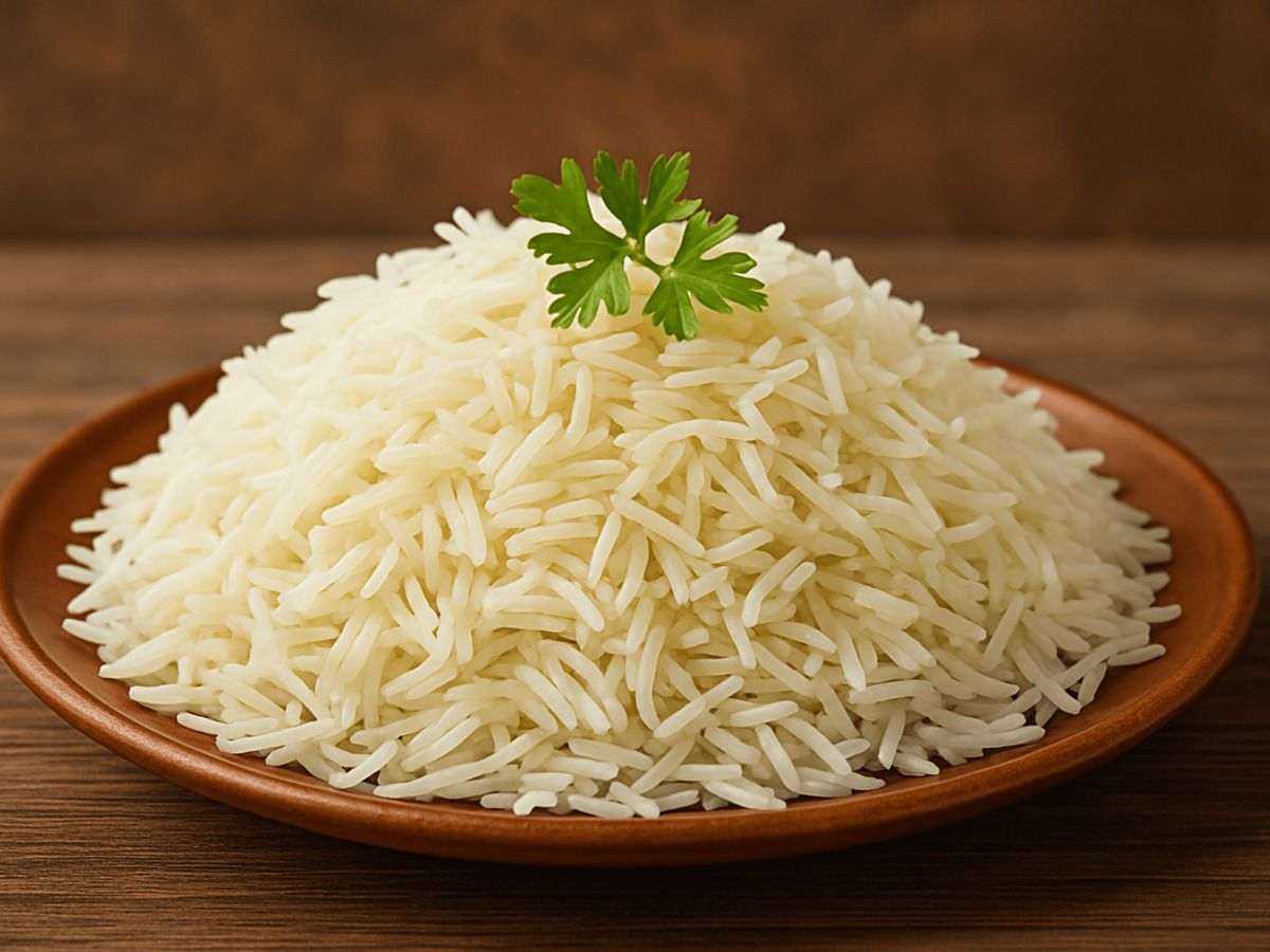 un piatto di riso basmati